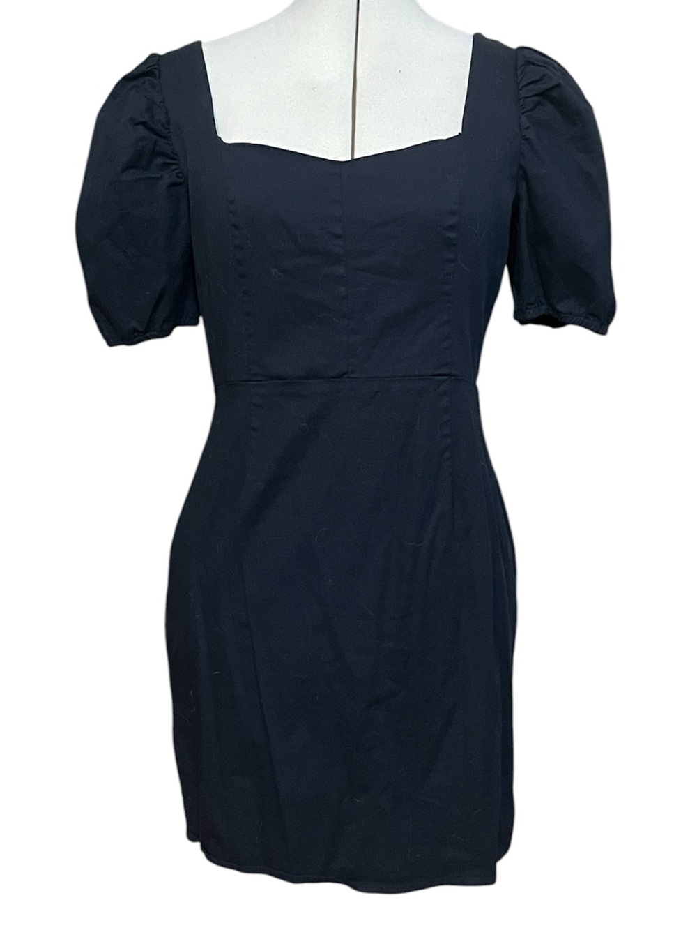 Black Puff Sleeve Dress